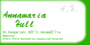 annamaria hull business card